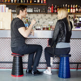 Upgraded Telescopic Folding Stool,Portable Chair With Cushion,Lightweight Collapsible Stool for Camping Garden,Max Load 440lbs